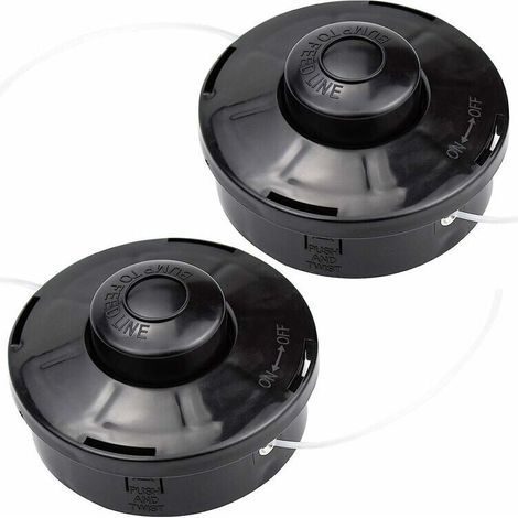 2er-Pack Universal-Nylon-Freischneiderkopf, Ersatzspule, Trimmerkopf M10 x 1,25 für Benzin-Freischneider – INHHUB