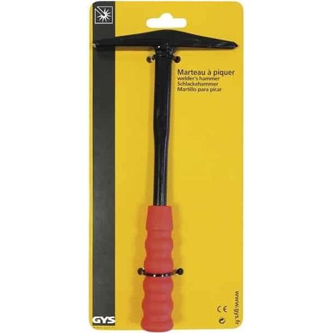 GYS – Marteau à piquer 240g – Acier forgé – Longueur 260 mm – Poignée ergonomique en caoutchouc pour confort d'utilisation