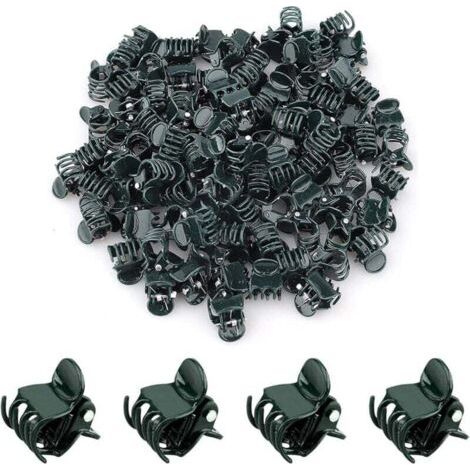 Orchideenclips, 100 Stück Pflanzenclips, Pflanzenclip, Orchideenclip, Orchideenclip aus Kunststoff, kleine Orchideenclips, Pflanzenclip, Orchideenstütze