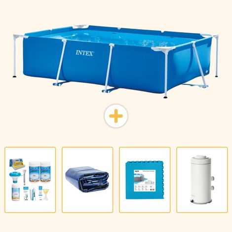Intex Piscine Tubulaire Rectangulaire - 300x200x75 cm - 5-pièces S14 (1/5)