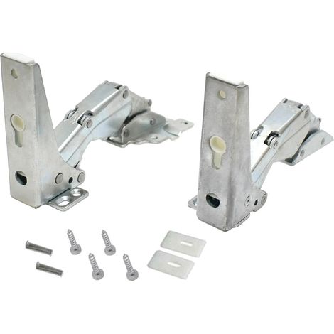 2x Trade-Shop Scharnier oben unten ersetzt Hettich 481241719341, 10246 0.5, 3363 5.0, 3904 5.0 / 45, 481241719342 / Zubehör für Kühlschränke
