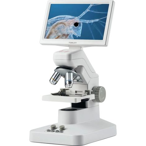 Microscopio digital, pantalla de 7 pulgadas, aumento de 500X a 1200X, cámara de 8MP, grabación de video 1080P, escena de precisión (1/5)