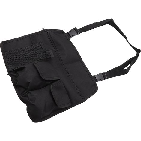 Sac de suspension pour chaise de camping, imperméable, en tissu Oxford, réglable, portable, pour chaises de plage et chaises d'extérieur. Sac de rangement latéral noir. (1/5)