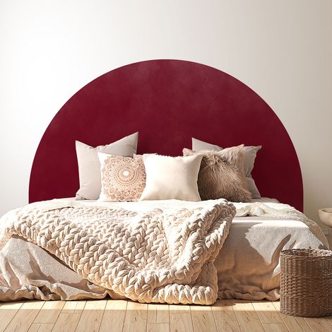 Stickers tête de lit - Couleur tendance - 160 x 130 cm - Pour lits (120 à 140 cm) - Adhésif MAT (1/2)