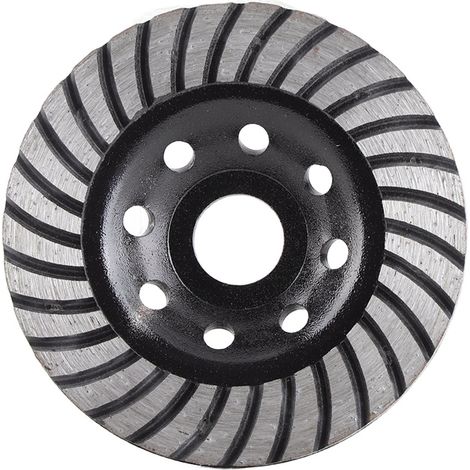 Ortviai Meule à diamant segmentée 115 mm pour béton, marbre et granit – noir, 22,23 mm, 7,5 mm (1/5)