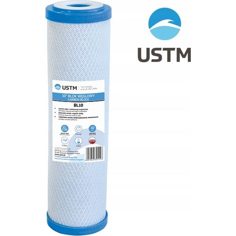 CARTUCCIA AL CARBONE PER FILTRO ACQUA 10' BL10 USTM (1/3)
