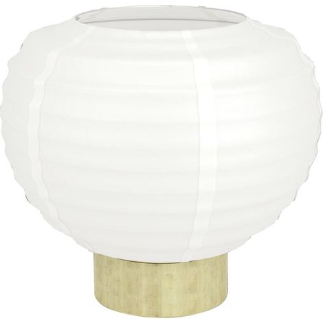 Eglo Tischlampe Summerhill 20 x 22,5 cm weiß/natur Lampen (1/3)
