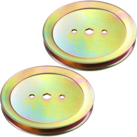Set of 2 spindle pulleys GX20367 – Replaces GX20367 – John Deere pulley GX20367 – John Deere pulley UC23728 for John Deere D105, D110, D130, L110, L118, L111 (1/4)