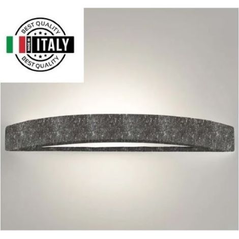 APPLIQUE DA PARETE FINITURA PIETRA NERA 1XE27 ERIDA BELFIORE