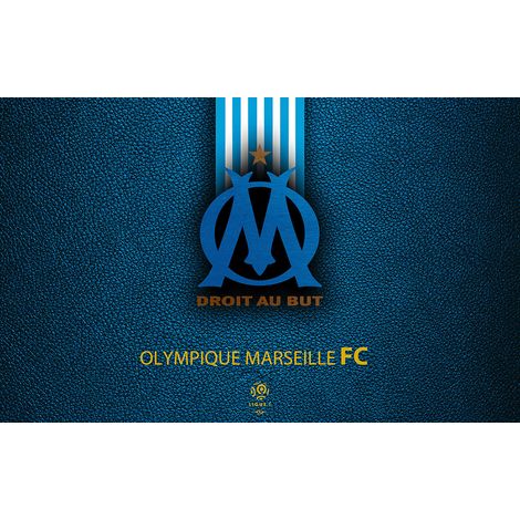 Papier peint panoramique Foot / Football - OM - Olympique de Marseille - 130 cm x 81 cm (1/2)