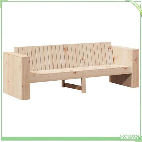 Canapé de jardin - FAFEICY - 873871 - Naturel - Bois de pin massif - Résistant aux intempéries (1/5)