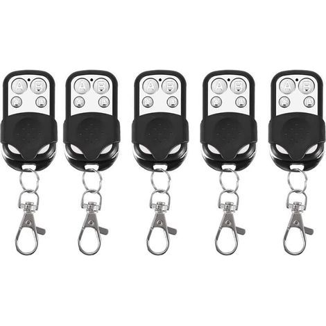 Ulisem Lot de 5 clés de clonage sans fil universelles pour porte de garage 433,92 MHz (1/4)