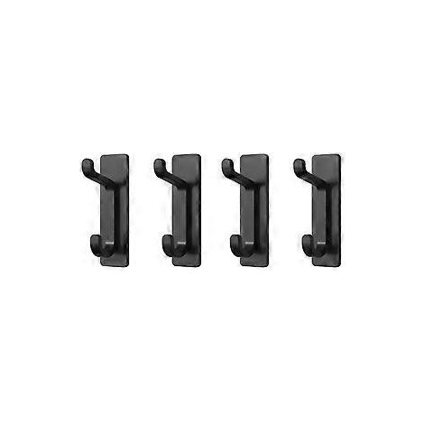 4 Haken – Wandhaken – Garderobenhaken – Handtuchhaken – Geeignet für Küche und Bad – 85 x 30 x 35 mm – Edelstahl – Hängehaken