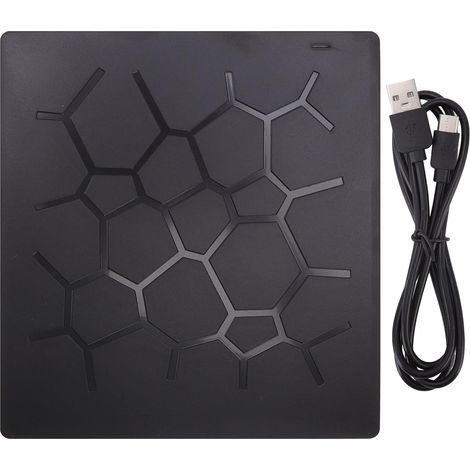 Lecteur DVD Externe, 6 en 1 Type C USB3.0 Graveur DVD CD, Enregistreur DVD USB Compatible pour Gravure de Musique, Installation de Jeux, Sauvegarde de Données, pour Ordinateurs Portables, Ordinateur, (1/5)