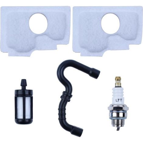 Filtre à air Conduite de carburant Kit Tronçonneuse Stihl 018 MS180C MS170 017 Remplacement Filtre à carburant Bougie d'allumage (1/4)