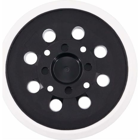 Plaque De Ponçage 125 Mm - 8 Trous - Fixation Velcro - Pour Ponceuse Excentrique - 1 Pièce (1/5)
