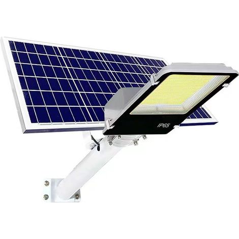 Lampadaire solaire 300W 3000 lumens 6000K – Panneau orientable 40W – Batterie lithium-ion 48000mAh – IP65 extérieur – Jandei