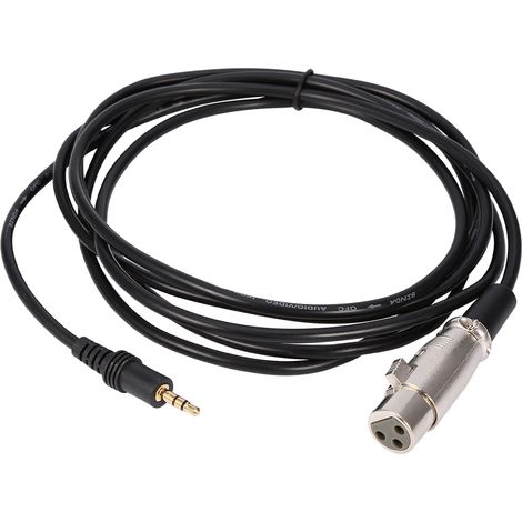Câble audio 10FT XLR femelle vers Jack 3.5mm mâle pour microphone stéréo (1/5)