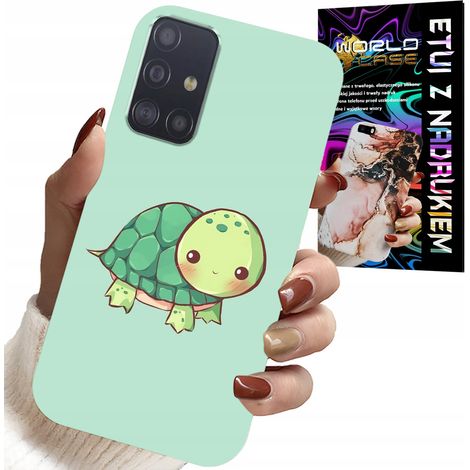 Hülle für Samsung Galaxy A71 – niedliche Schildkrötenmotive für Kinder + Glas (1/5)
