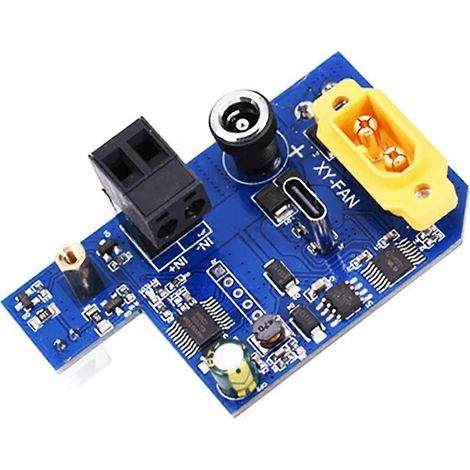 Carte d’entrée d’alimentation multi-interface et contrôle ventilateur, module DIY à trois niveaux, 6-70vdc (1/5)