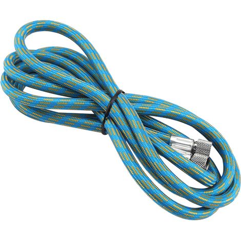 Tuyau d'aérographe tressé de 1,8 m pour compresseur d'air, raccord adaptateur 1/8" vers 1/8". (1/5)