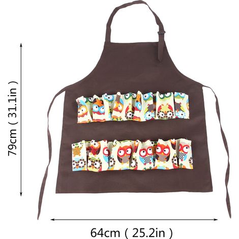 Tablier À Poches Pour Collecte D Oeufs - Tablier Agricole Avec Poches Profondes En Tissu Non Tissé - Pour Élevage De Poules - 1 Pièce (1/5)