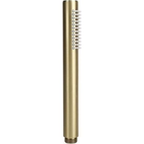 Pommeau de Douche à Main de Salle de Bain, Pommeau de Douche à Barre Ronde en Cuivre Massif G1/2 Pommeau de Douche Haute Pression Pulvérisateur pour Fournitures de Salle de Bain(d'or) (1/4)