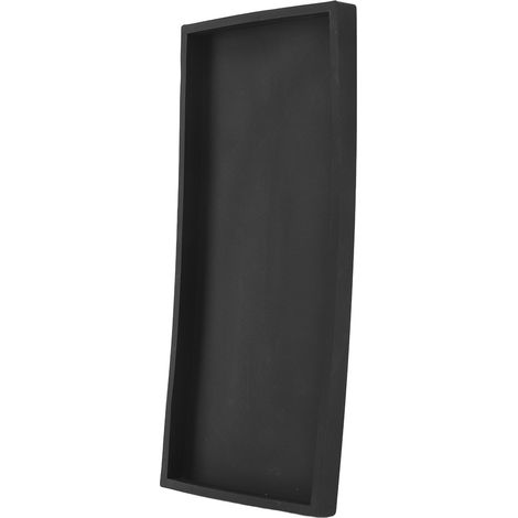 Bac de rangement en gel de silice plateau trieuse cuisine organisateur maquillage salle de bain coiffeuse noir grand 30x12.5cm (1/5)