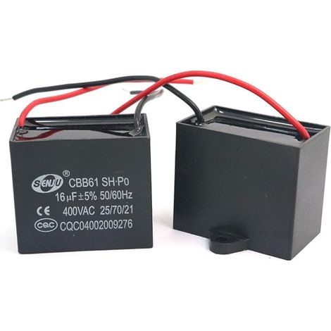 CBB61 AC et 60Hz Ventilateur Moteur en Courant Condensateur16 uF 2Pcs 450V (1/3)