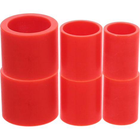 6 Pièces Adaptateurs pour Meules D'établi en Plastique Rouge, Réducteurs de Bagues Faciles à Utiliser pour Travail du Métal et Fabrication de Meubles (1/5)