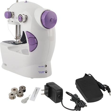Mini-Multifunktions-tragbare elektrische Nähmaschine mit Lampe (US-Stecker 100-240 V) (1/5)