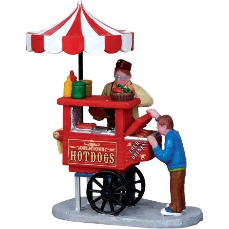 Lemax Carretto Hot Dog Cart 12932 Villaggio Di Natale