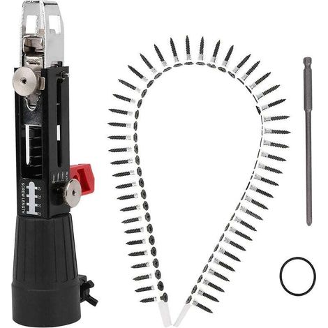 Adaptateur de chaîne de forage à vis pour perceuse électrique, gamme de mandrin 41mm-46mm Fixation de pistolet à vis rotatif pour boiseries pour plafond en bois de cloison sèche (1/4)