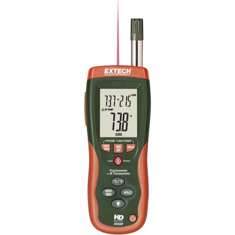 Extech HD-500 Igrometro 0 % ur 100 % ur Indicatore punto di rugiada e allerta muffa