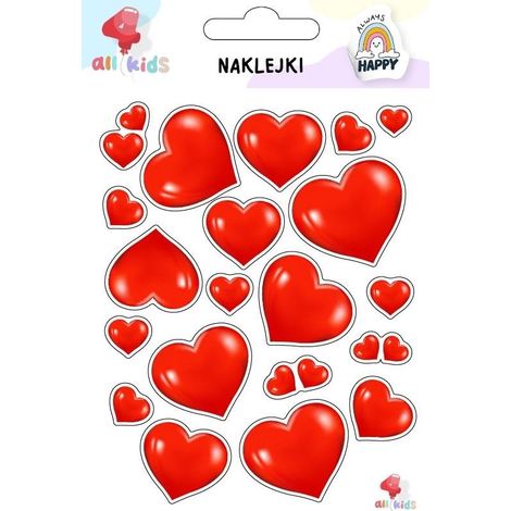 Pegatinas de corazones para el Día de San Valentín para niños 1