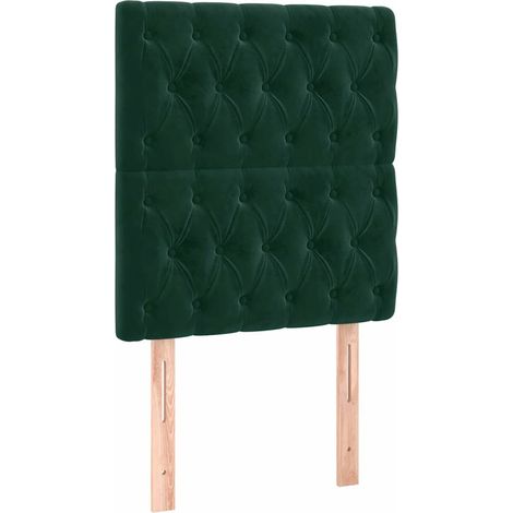Maison Exclusive - Cabecero de cama verde oscuro 80x7x118/128 cm (1/5)