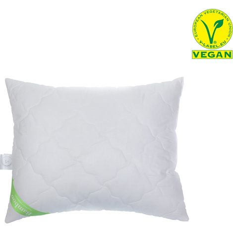 Oreiller 50x70 cm en bambou matelassé naturel (1/2)