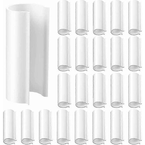 32 clips de fixation pour serre, abri de jardin en plastique, arceaux de protection pour filets de culture. (1/5)
