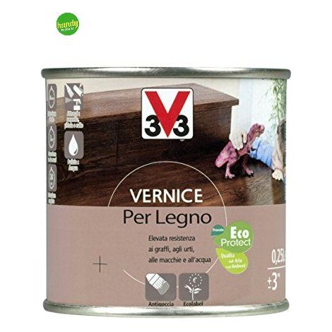 VERNICE PER LEGNO 250ML NOCE CHIARO SATINATO