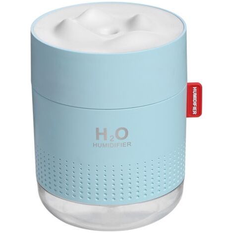 Portable USB Air Humidifier for Home, Bedroom, Office, Car, 500ml, Blue (1/5)