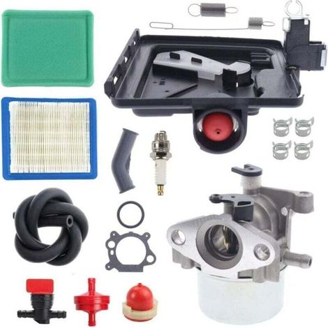 498170 carburateur - 7699056 790849 Kit ressort pour moteur 122000 Modèle 4 HP - 7 HP sans obstruction avec kit filtre à air