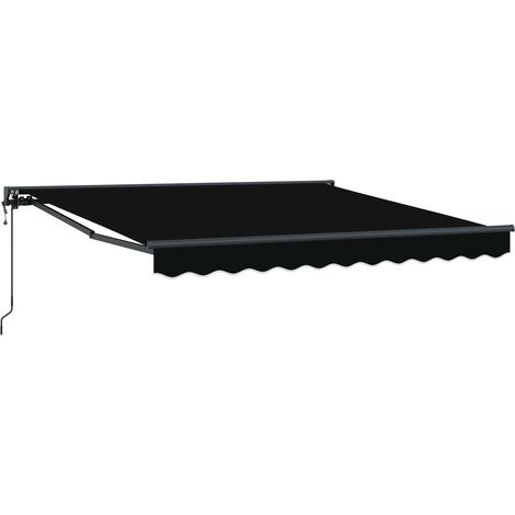 Maison Exclusive - Struttura della tenda Nero 350 x 250 cm