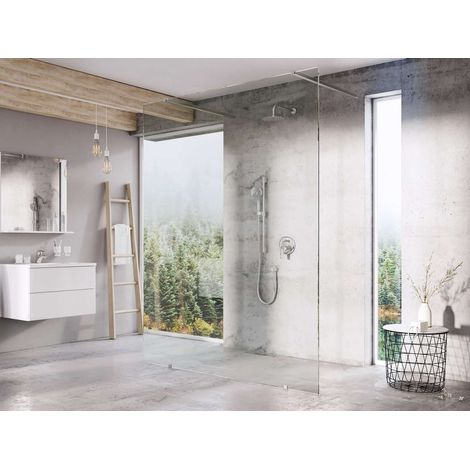Ravak Walk-In - Duschwand Walk-In Free Set 120, 120x200 cm, Chrom/Klarglas GW9FG0C0SZ1 (1/5)