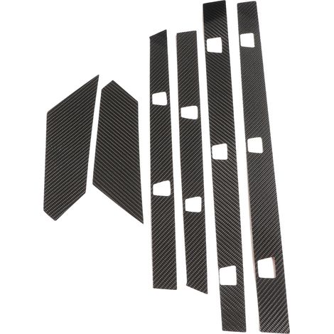 6 Pièces Bas de Caisse Moulure Protection Carbone Becquet Panneau Recouvrement Rechange pour Polaris RZR PRO XP 2021 et Après (1/5)
