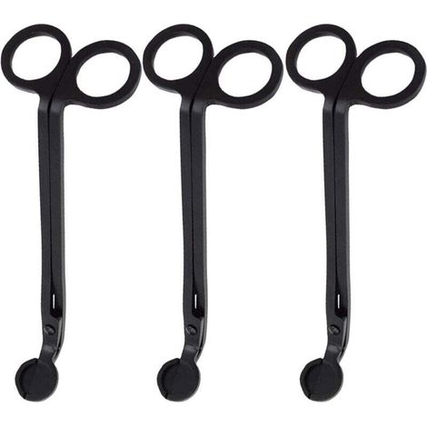 Candle wick trimmer - Wick cutter - Scissors - Scented candles - Stainless steel wick - Oil lamp - Candle accessories - Scissors - Black (3) (1/5)