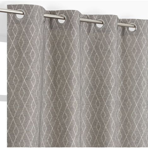 Cortina translúcida, Elyone gris, 140 x 240 cm (ancho x alto) AUTRES (1/5)
