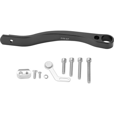 ZTTO Kettenschutz gegen Fallenlassen für Rennräder, kompatibel mit Kettenblättern 34-50T, 36-52T und 39-53T, Schwarz – Aluminiumlegierung (1/5)