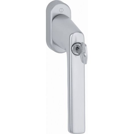 HOPPE® Fenstergriff abschließbar Hamburg 0700LS/U26 100NM, mit Schrauben, Aluminium, 11950249