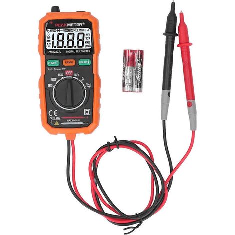 Digitales Mini-Multimeter mit hoher Genauigkeit, multifunktionales Spannungs- und Widerstandsmessgerät für Elektriker