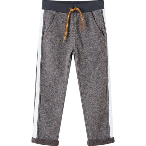 Pantalon de survêtement pour enfants mélange gris foncé 116 (1/5)